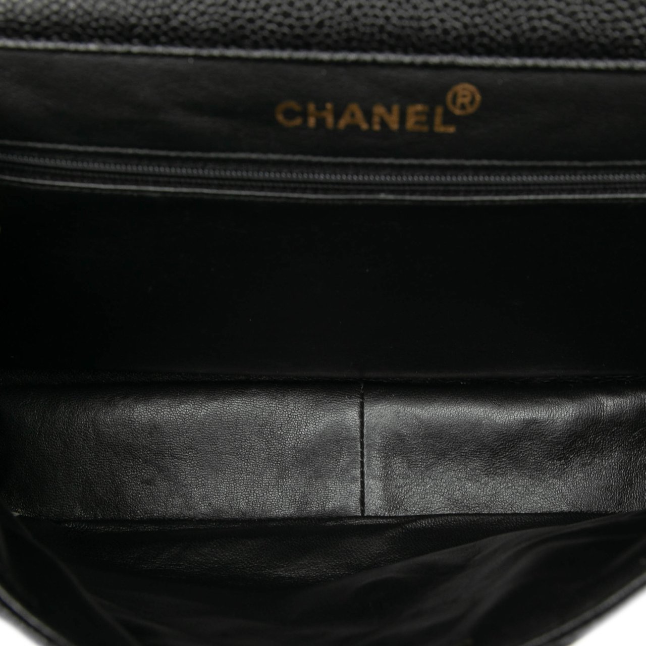 Chanel Jumbo Quilted Caviar Double Sided Flap Zwart