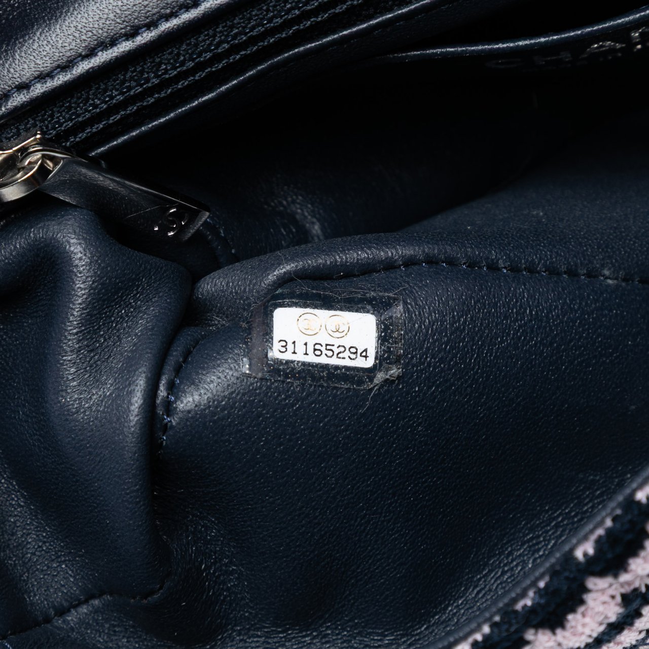 Chanel Mini Rectangular Classic Tweed Single Flap Roze