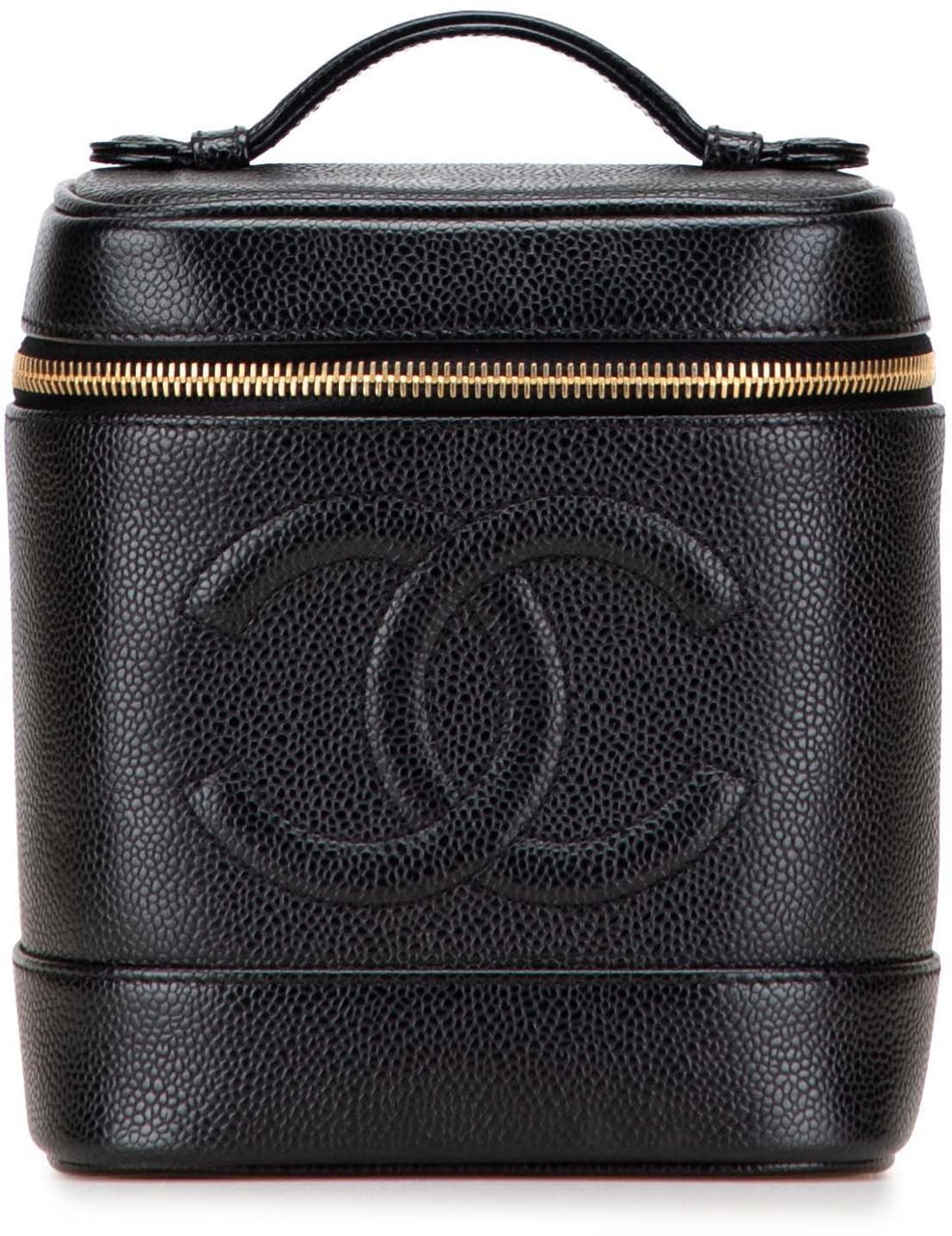 Chanel CC Caviar Vanity Bag Zwart