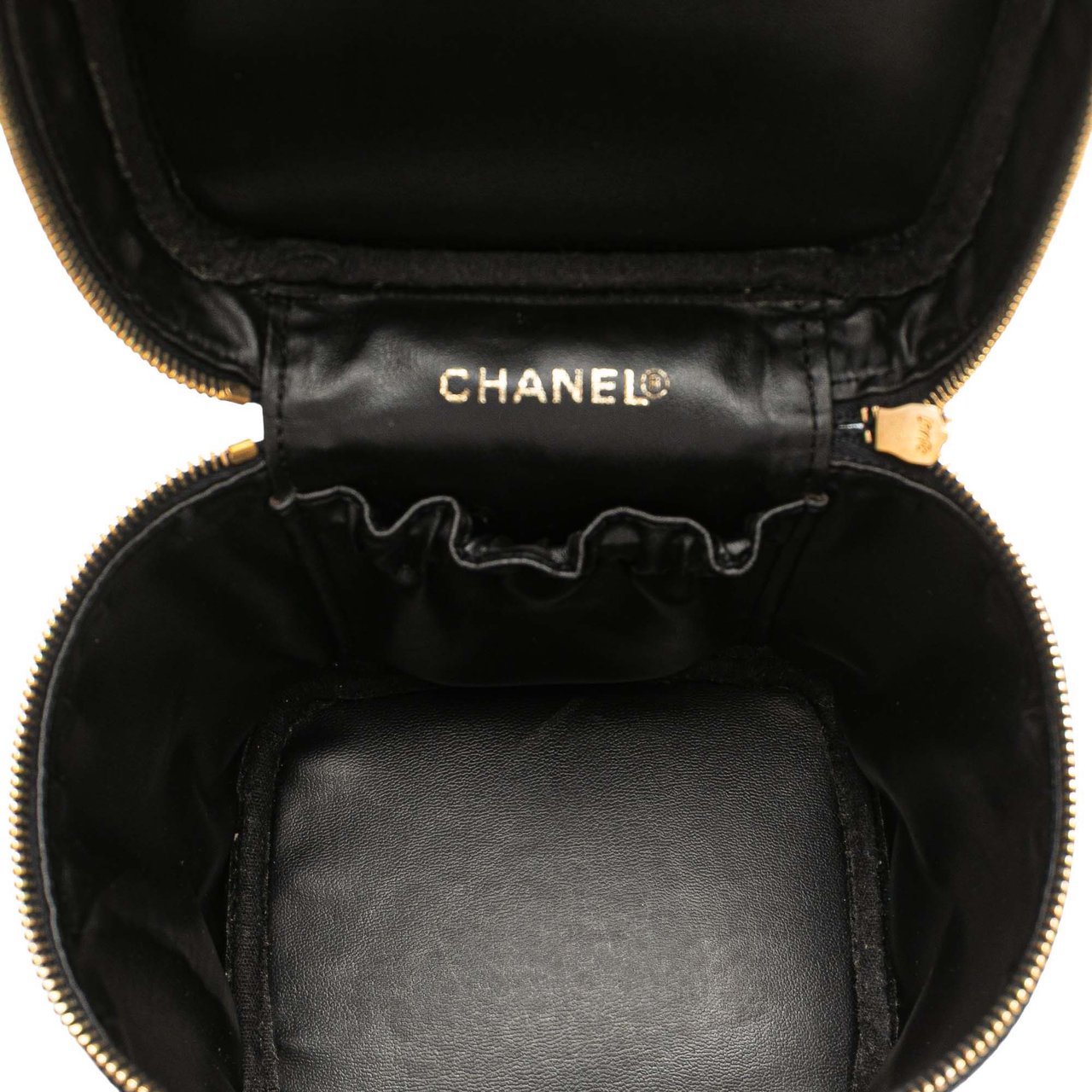 Chanel CC Caviar Vanity Bag Zwart