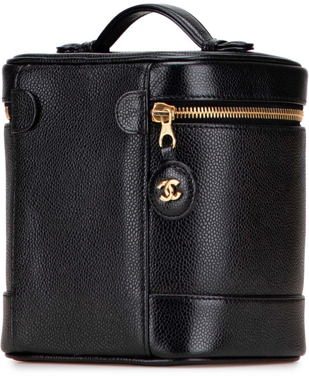 Chanel CC Caviar Vanity Bag Zwart