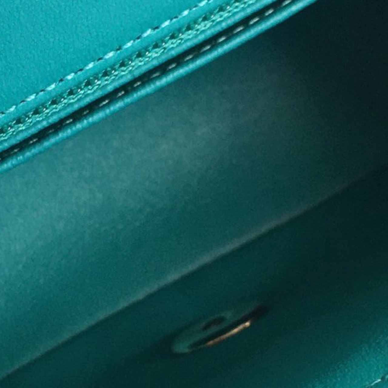 Chanel Mini Rectangular Chevron Lambskin Single Flap Groen