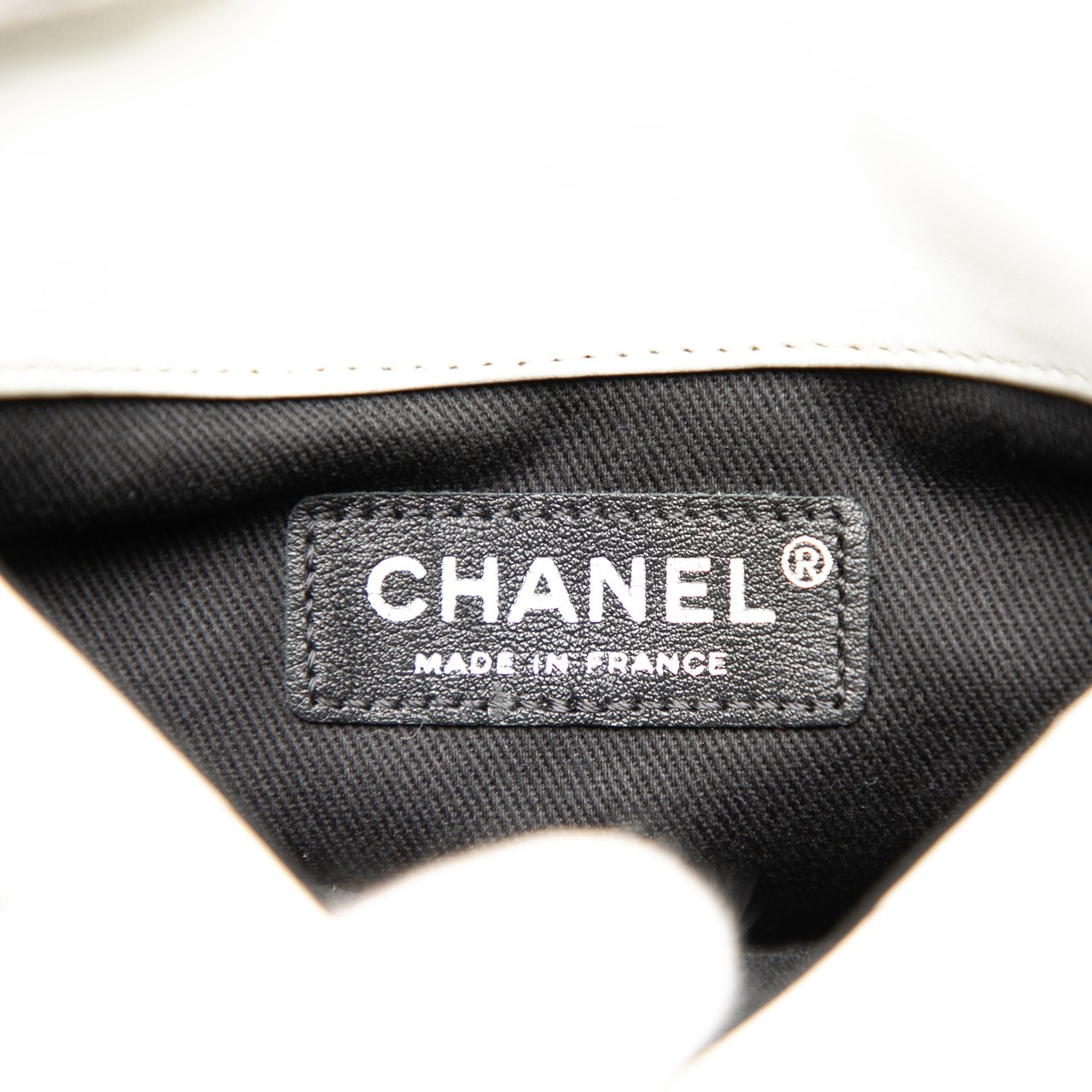 Chanel CC Bicolor Quilted Lambskin Double Sided Wallet on Chain Wit