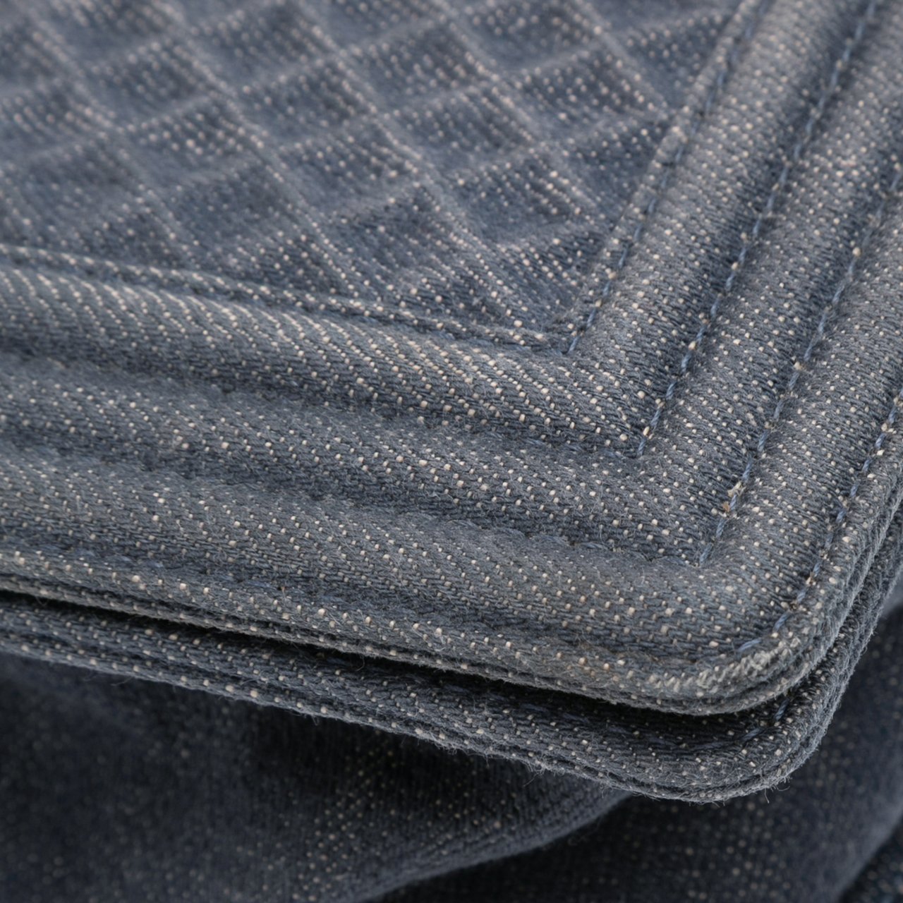 Chanel Medium Embossed Denim Boy Flap Blauw