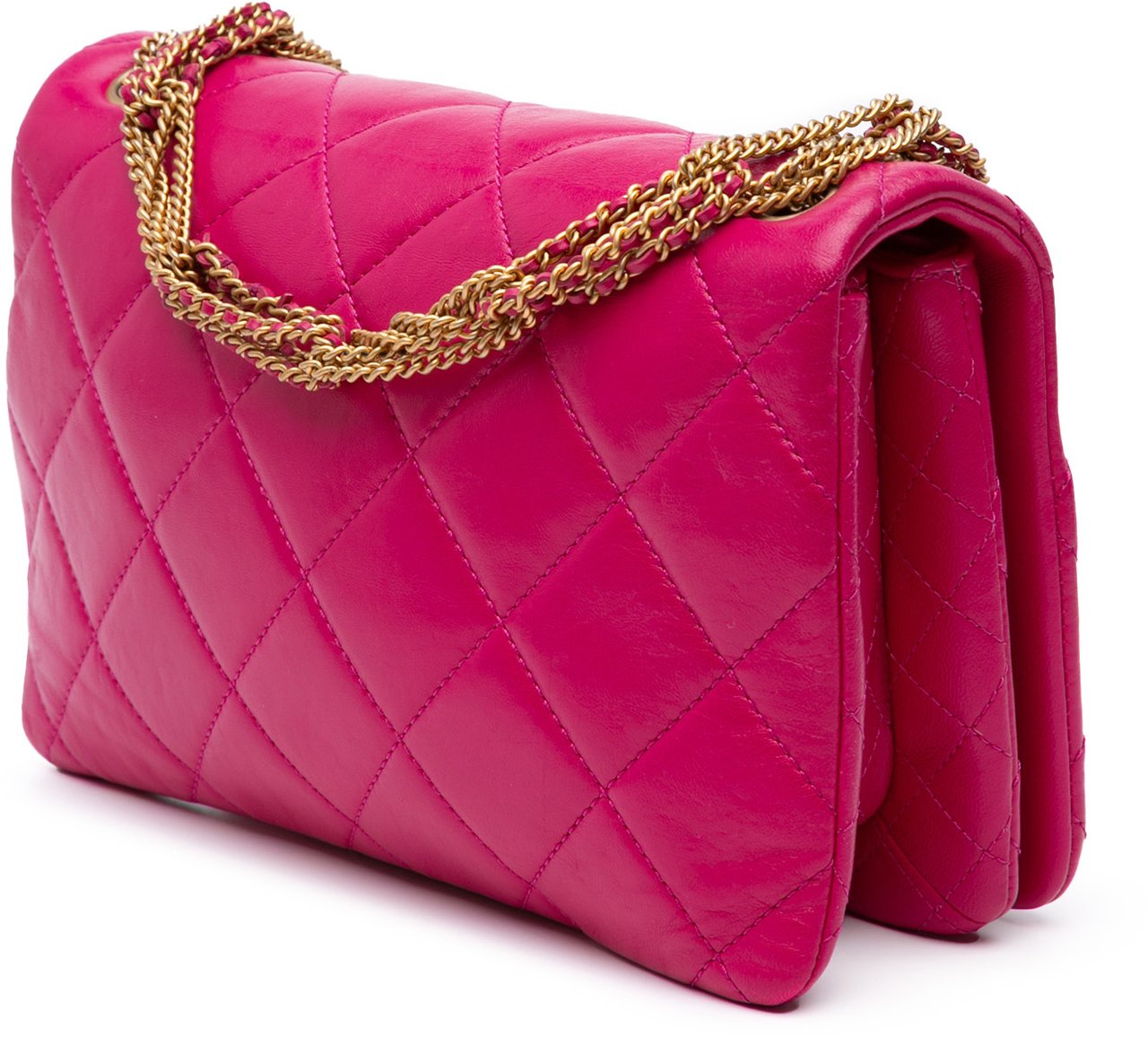 Chanel Small Quilted Lambskin On And On Chain Flap Roze