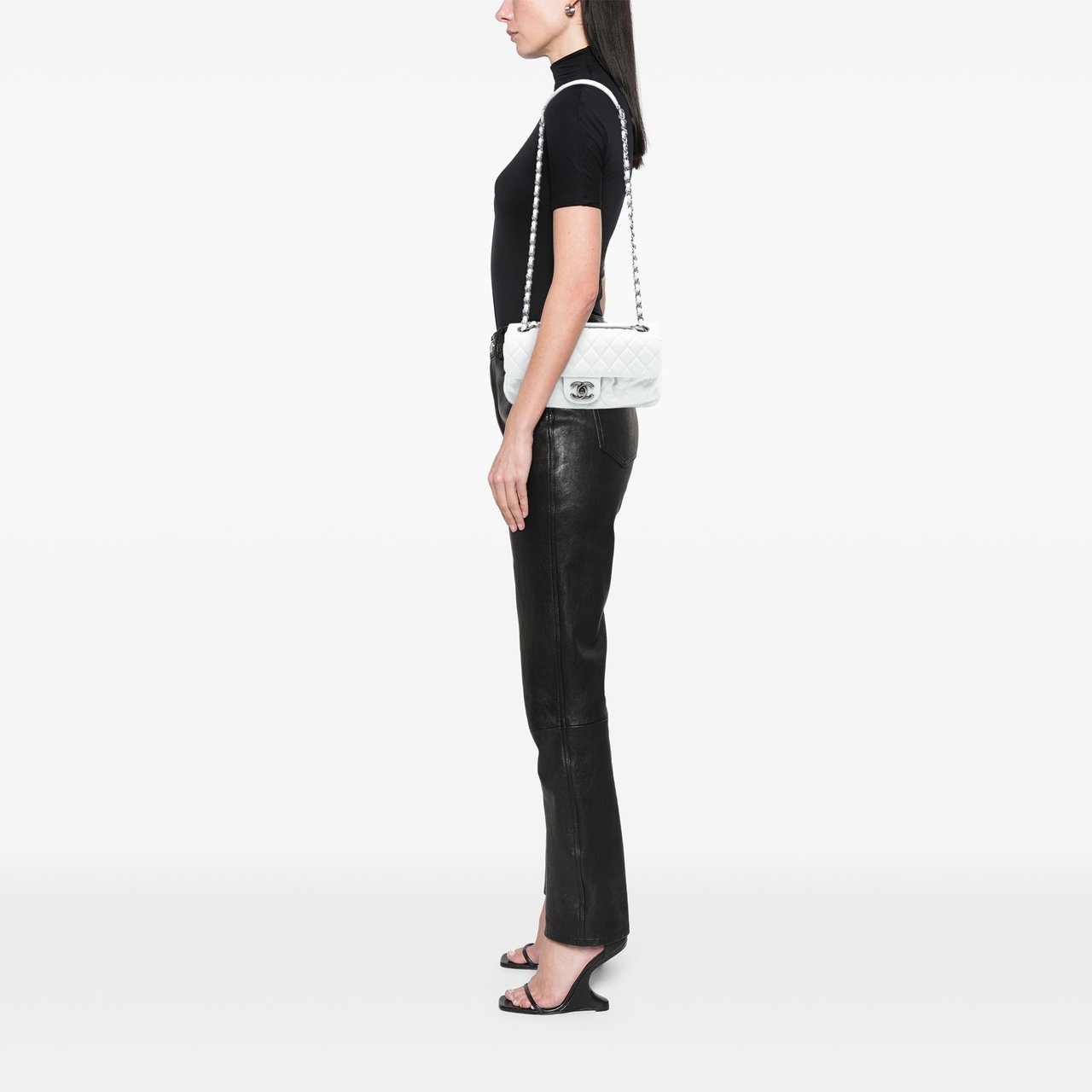 Chanel Quilted Calfskin Chic Quilt Flap Wit