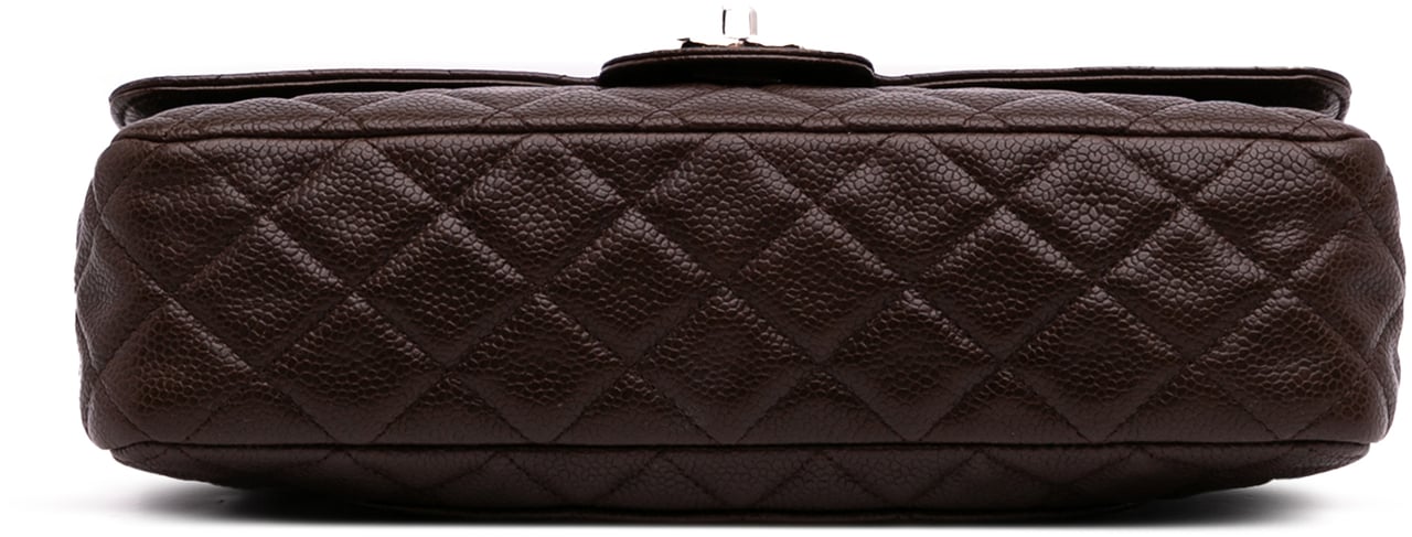 Chanel Medium Classic Caviar Double Flap Bruin