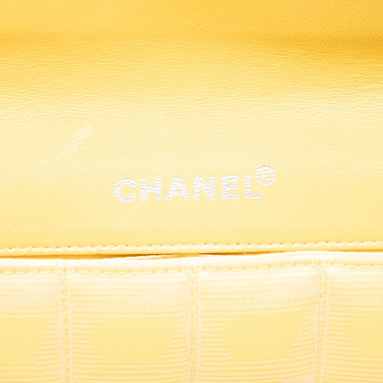 Chanel New Travel Line Nylon East West Flap Geel