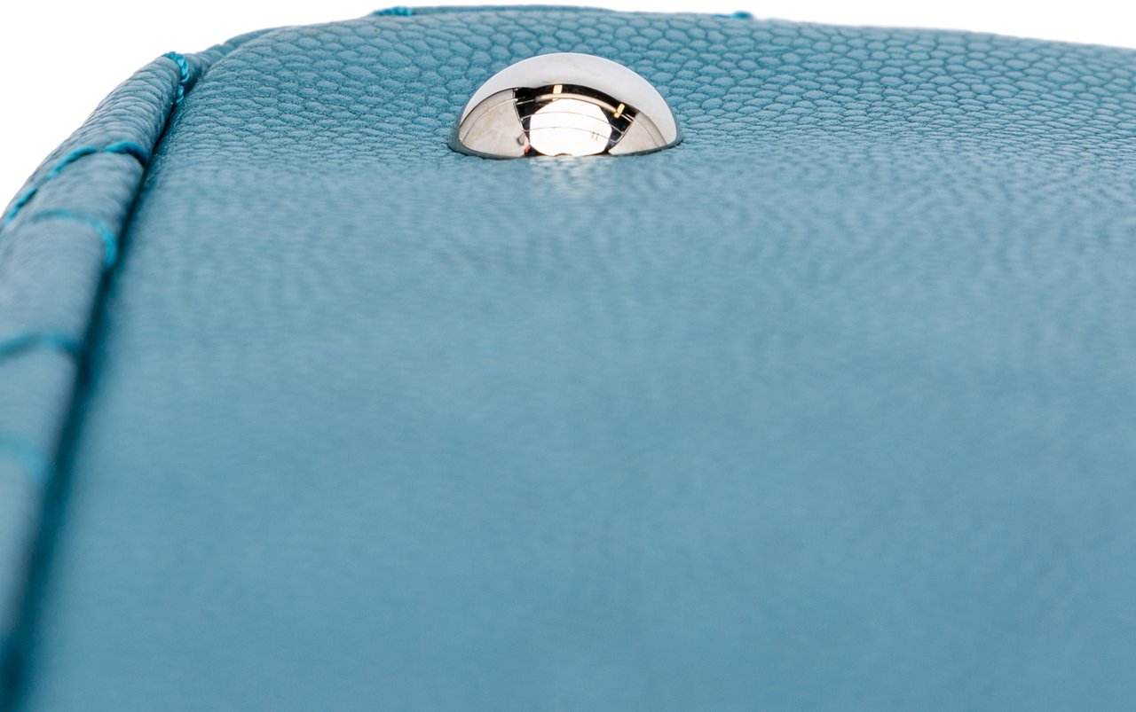 Chanel Small Quilted Caviar Daily Shopping Tote Blauw