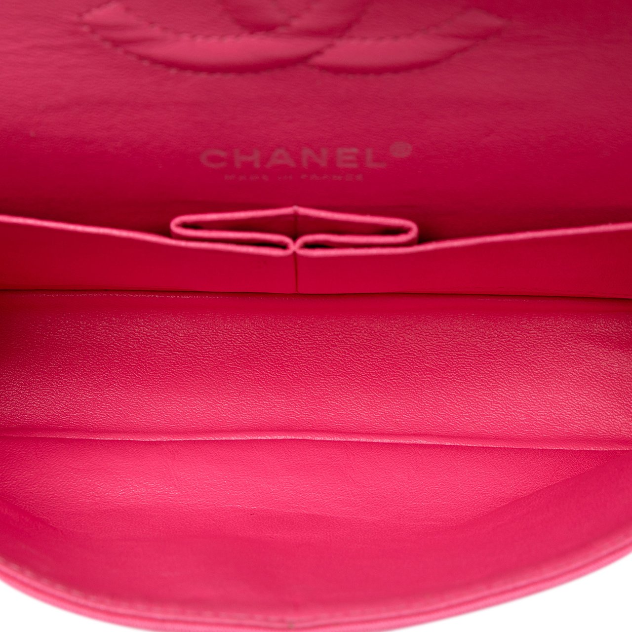 Chanel Medium Classic Jersey Double Flap Roze