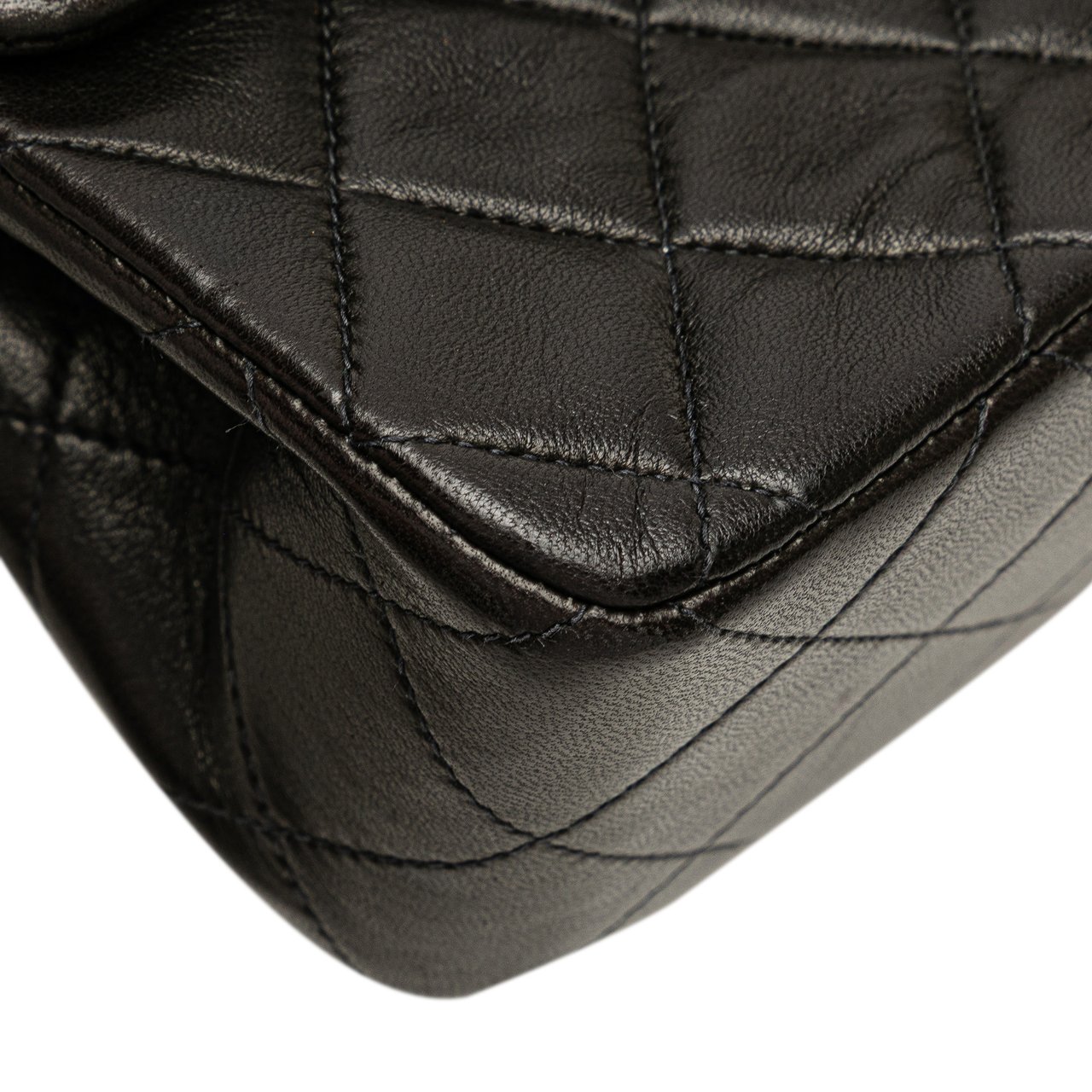 Chanel Small Classic Lambskin Double Flap Zwart