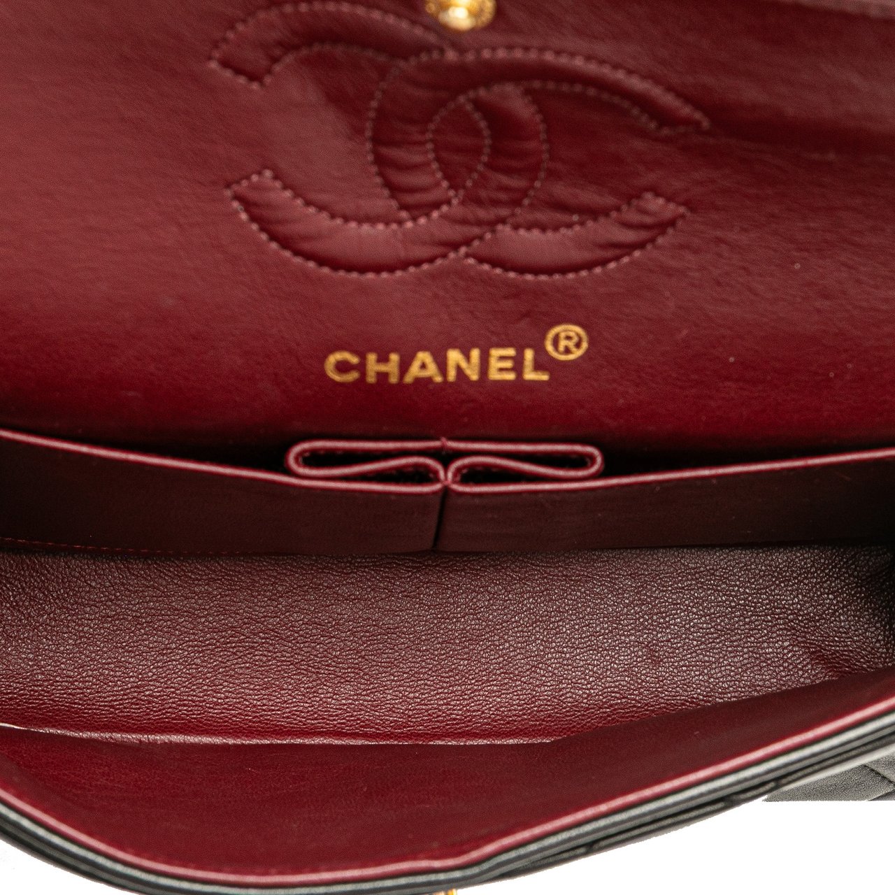 Chanel Small Classic Lambskin Double Flap Zwart