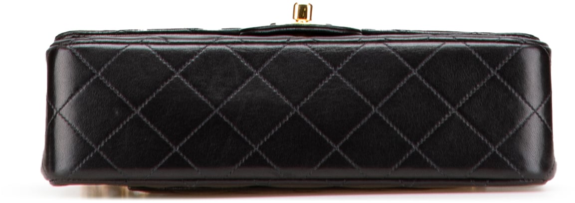 Chanel Small Classic Lambskin Double Flap Zwart