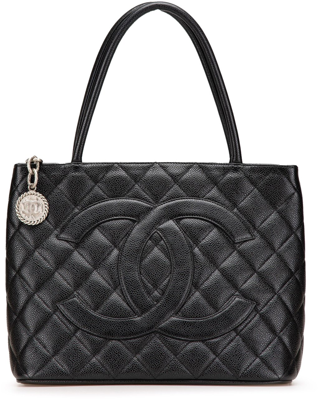 Chanel Caviar Medallion Tote Zwart