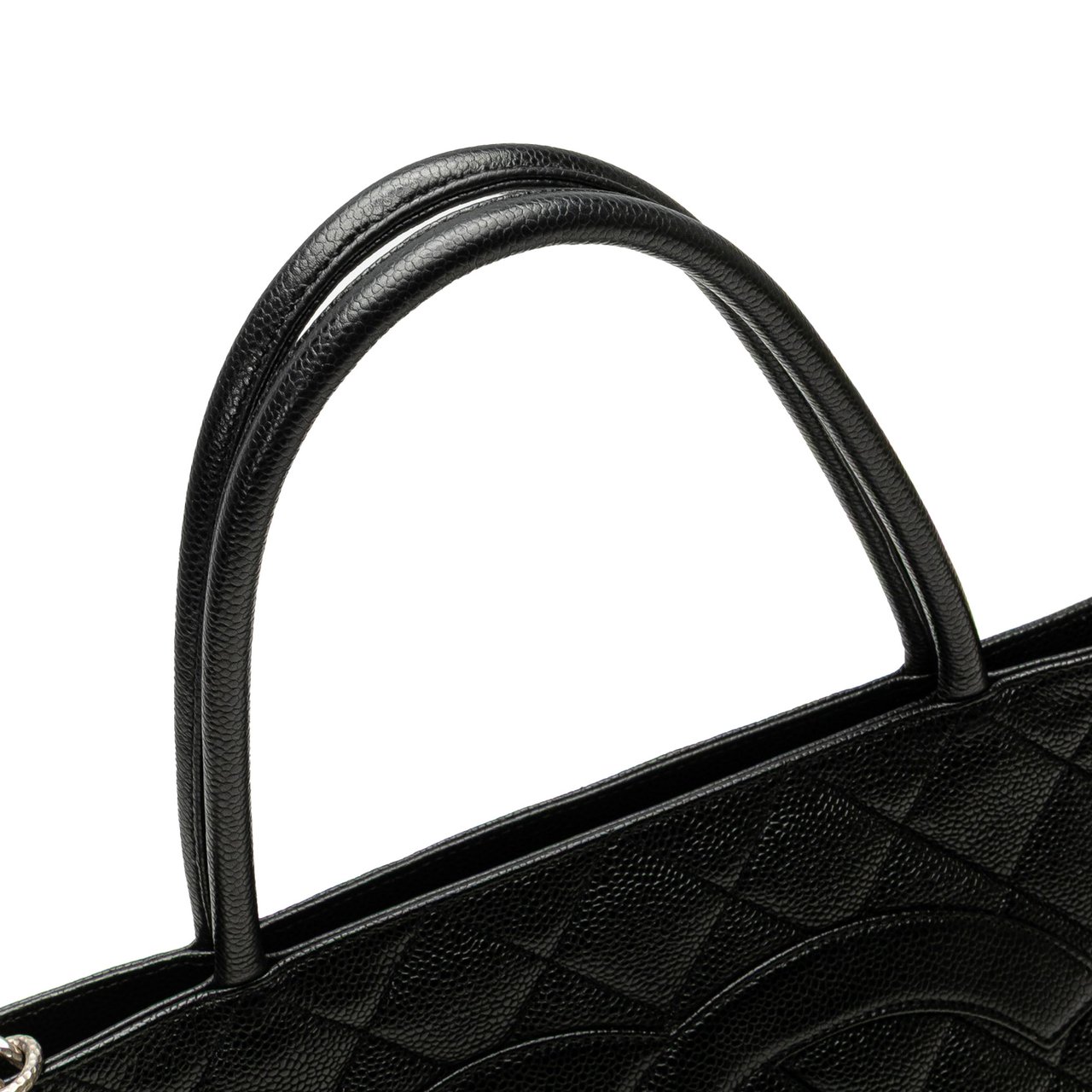 Chanel Caviar Medallion Tote Zwart