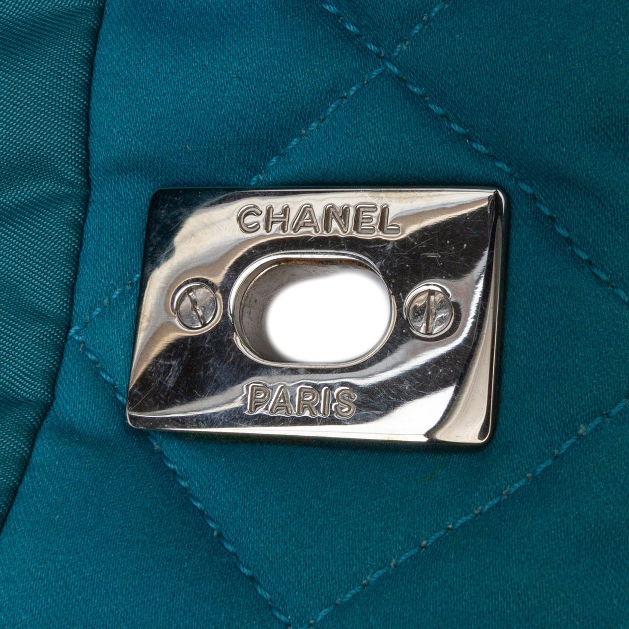Chanel CC Quilted Nylon Graffiti Watercolour Shopping Tote Blauw
