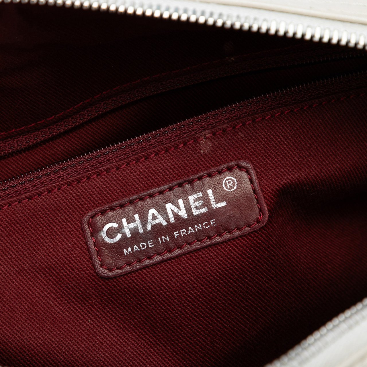 Chanel Quilted Aged Calfskin Cotton Club Bowler Bag Wit