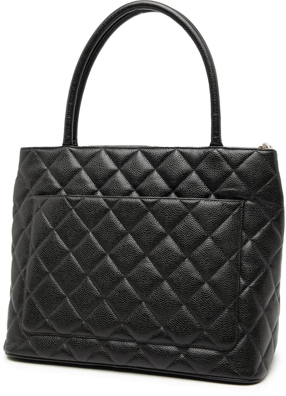 Chanel Caviar Medallion Tote Zwart