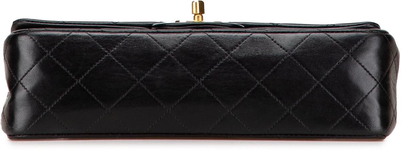 Chanel Small Classic Lambskin Double Flap Zwart