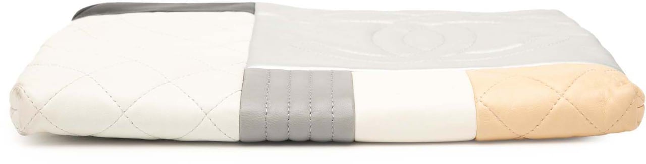Chanel Medium Lambskin Colorblock Patchwork O Case Wit