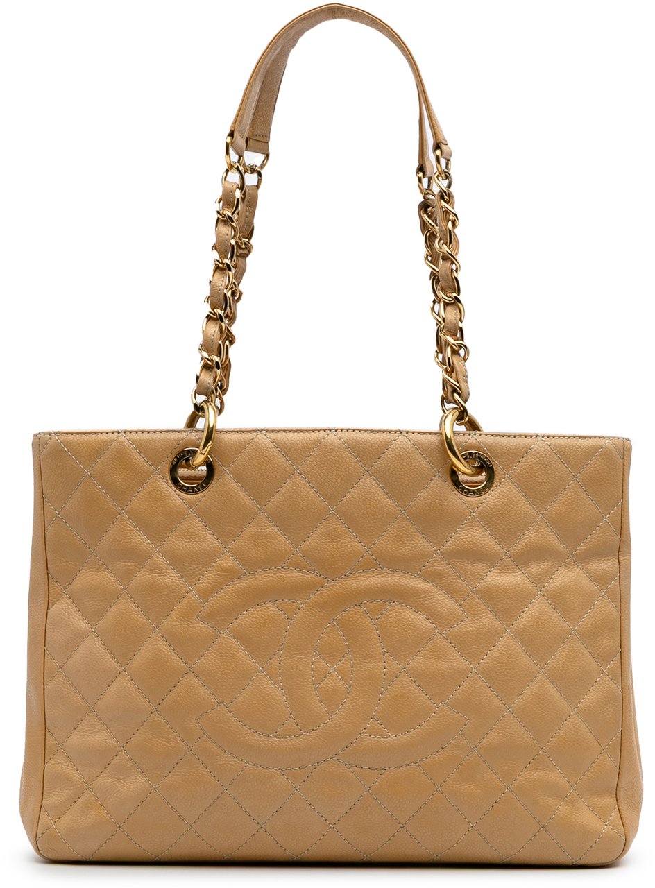 Chanel Caviar Grand Shopping Tote Bruin