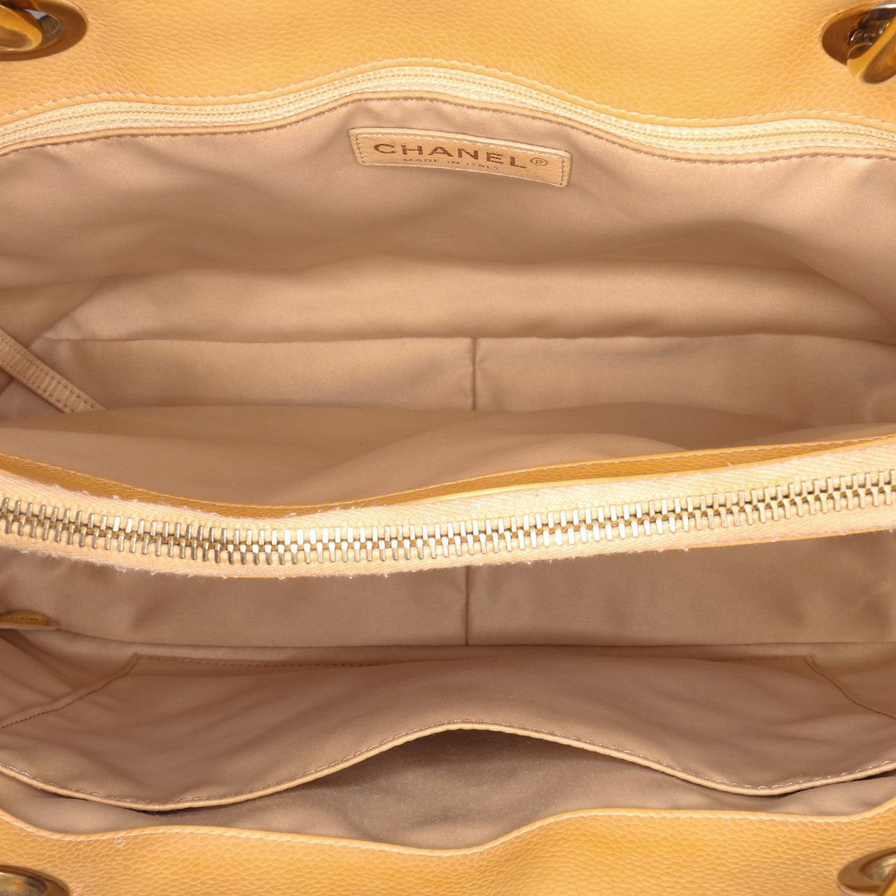 Chanel Caviar Grand Shopping Tote Bruin