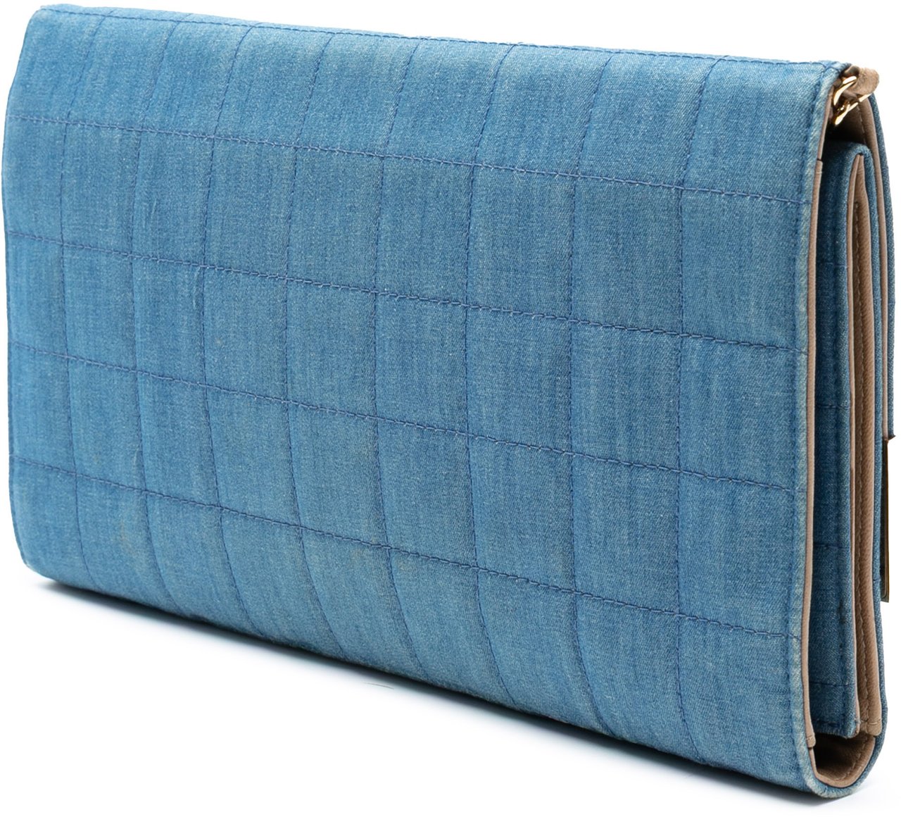 Chanel CC Chocolate Bar Denim Flap Blauw