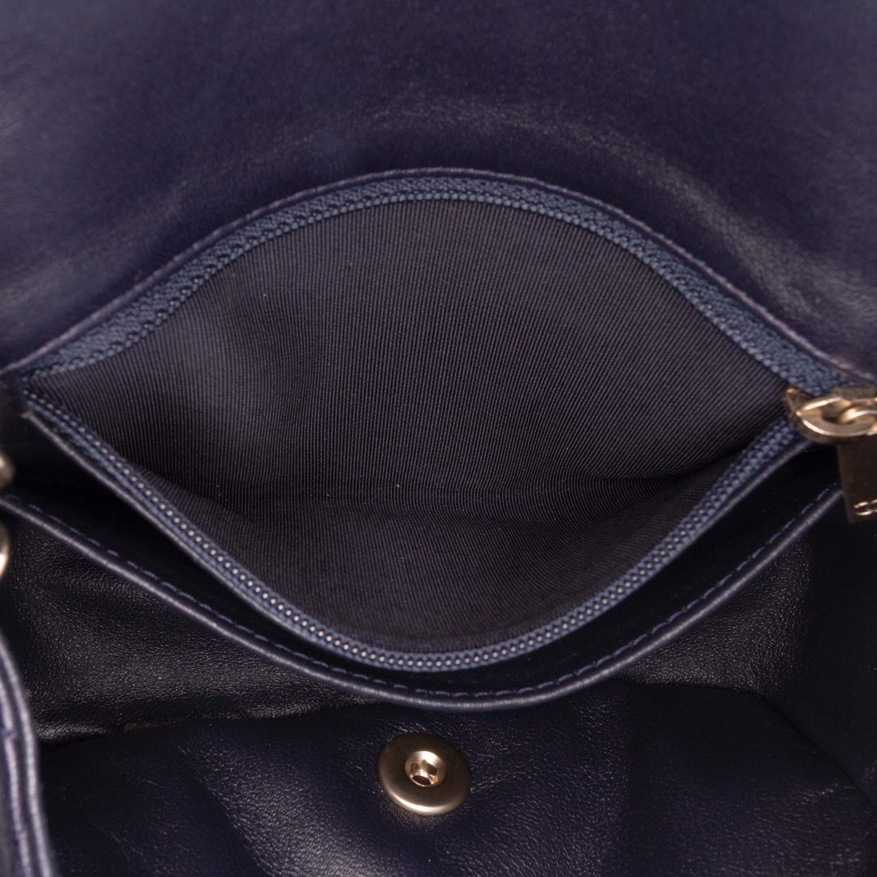 Chanel Mini Square Classic Lambskin Single Flap Blauw