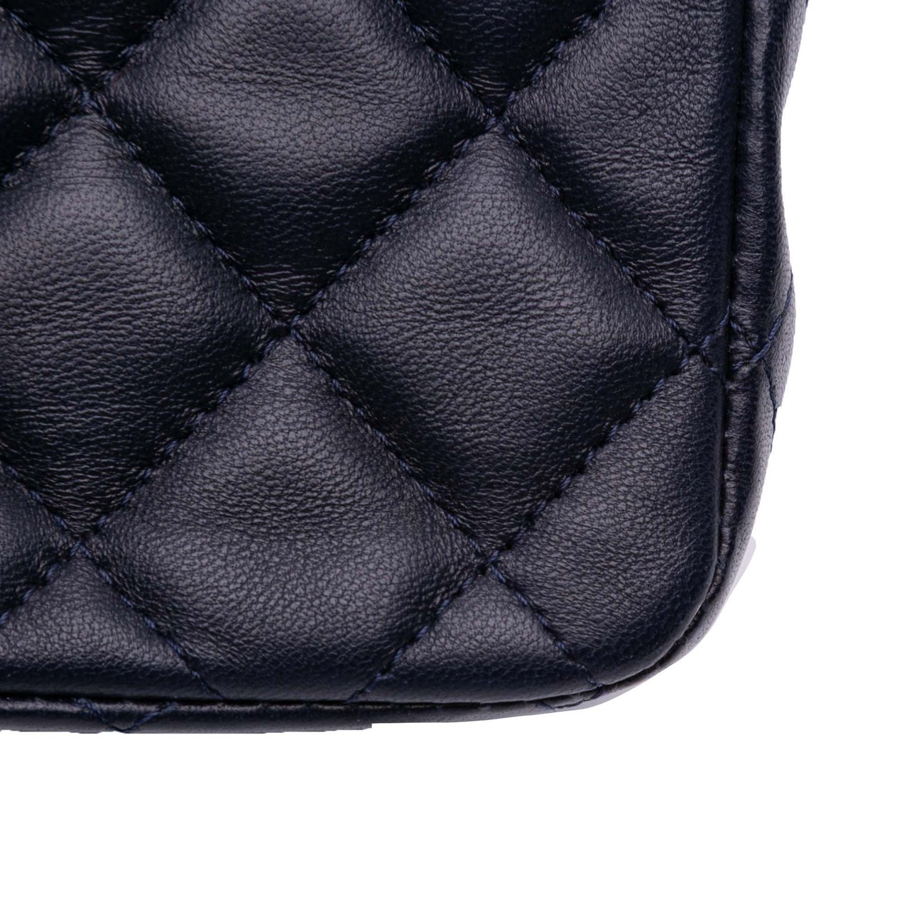 Chanel Mini Square Classic Lambskin Single Flap Blauw