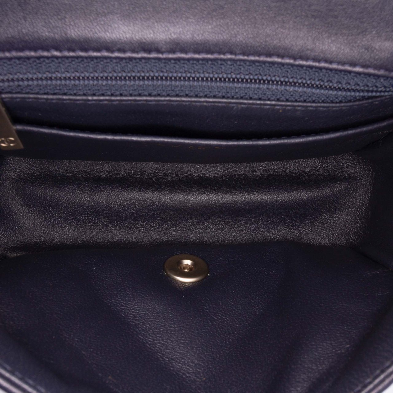 Chanel Mini Square Classic Lambskin Single Flap Blauw