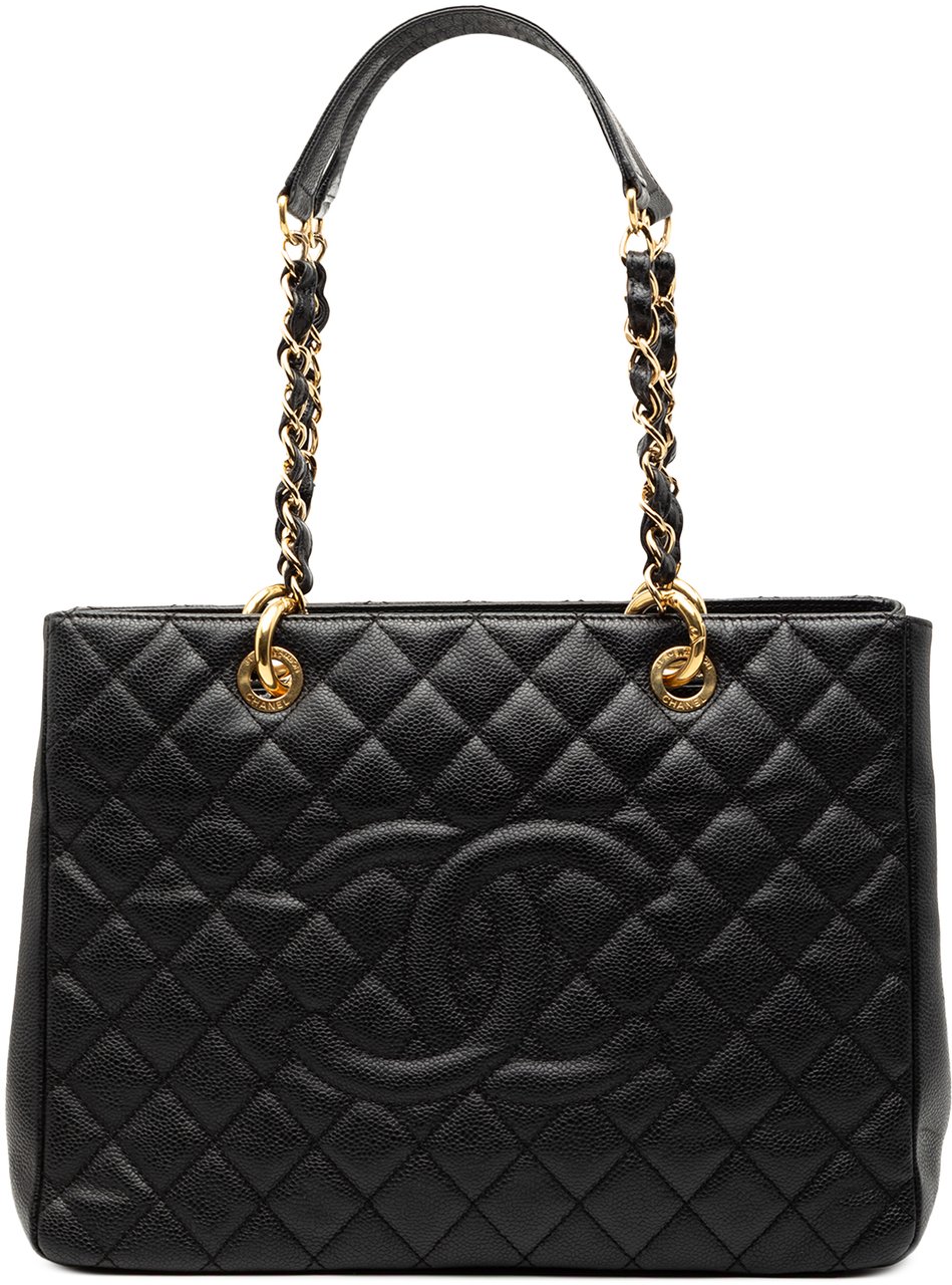 Chanel Caviar Grand Shopping Tote Zwart