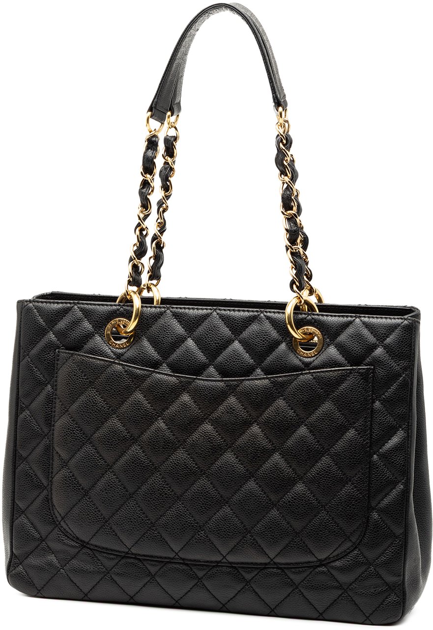 Chanel Caviar Grand Shopping Tote Zwart