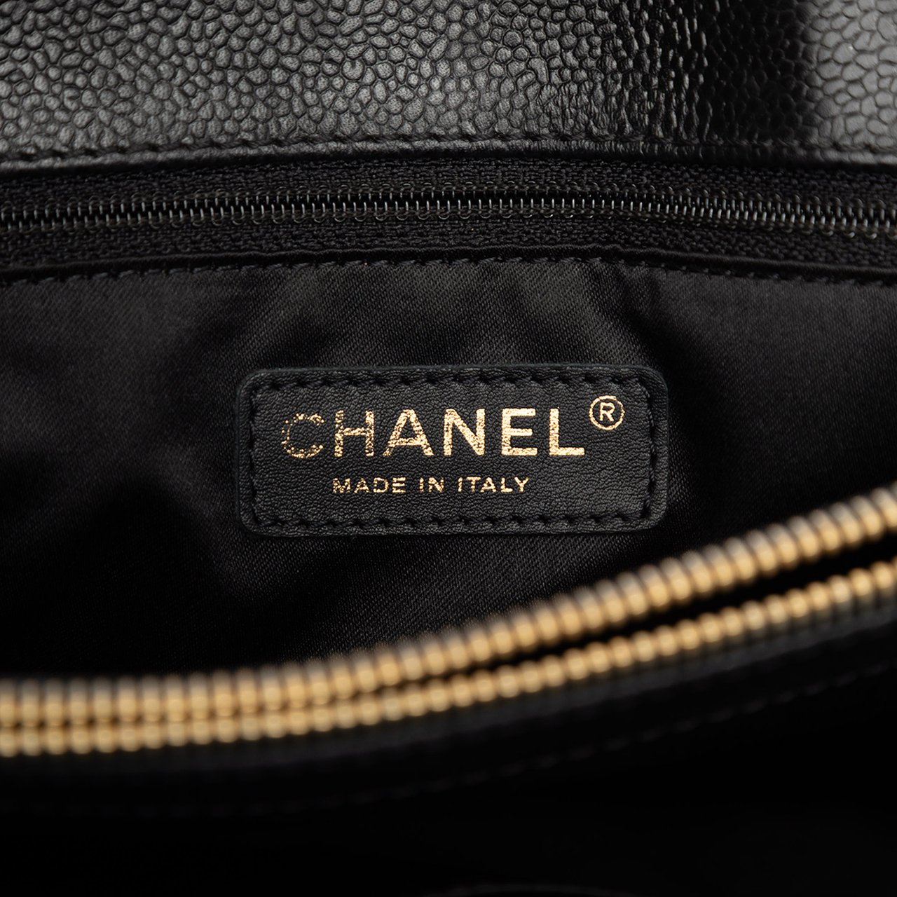 Chanel Caviar Grand Shopping Tote Zwart