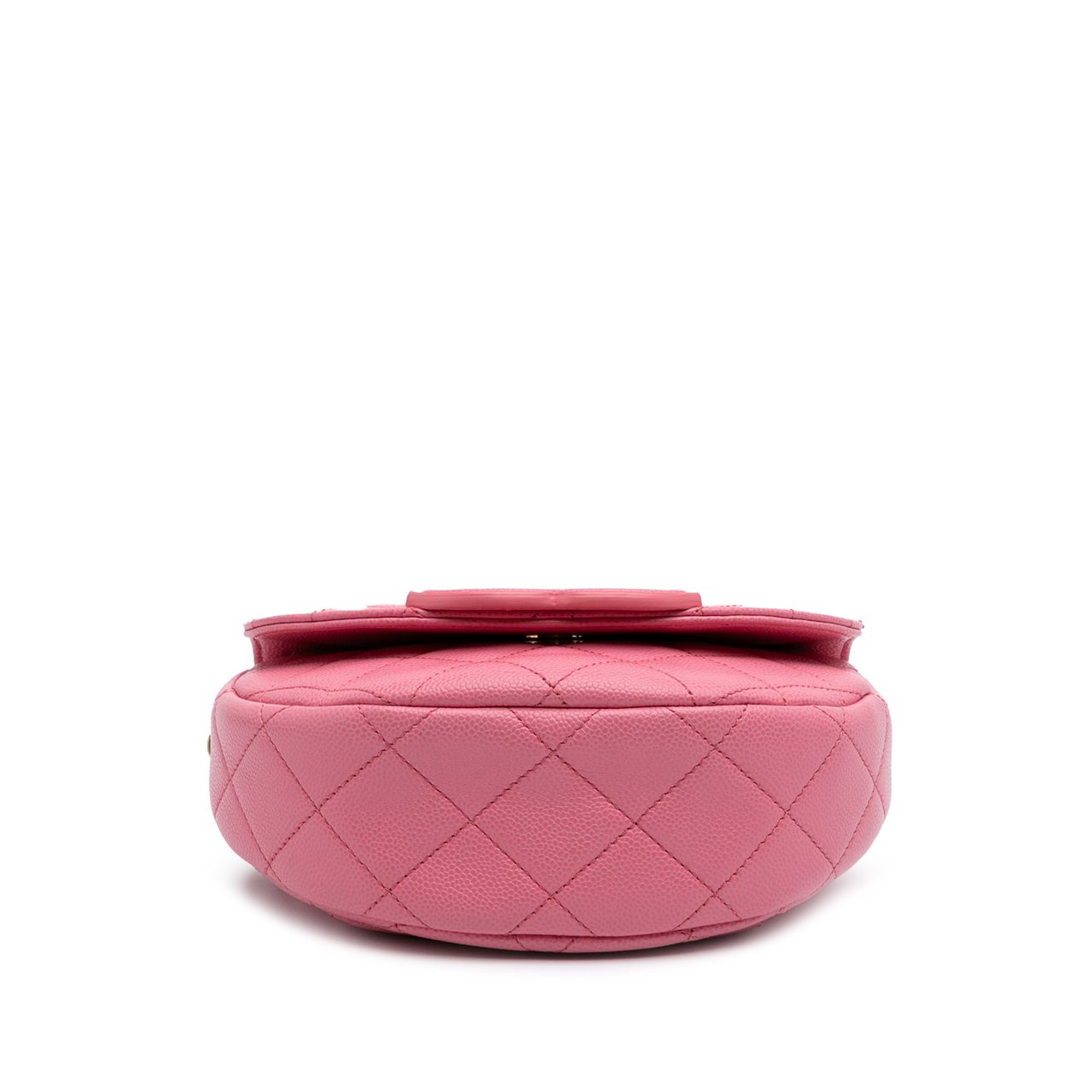 Chanel Mini CC Quilted Caviar Messenger Flap Roze