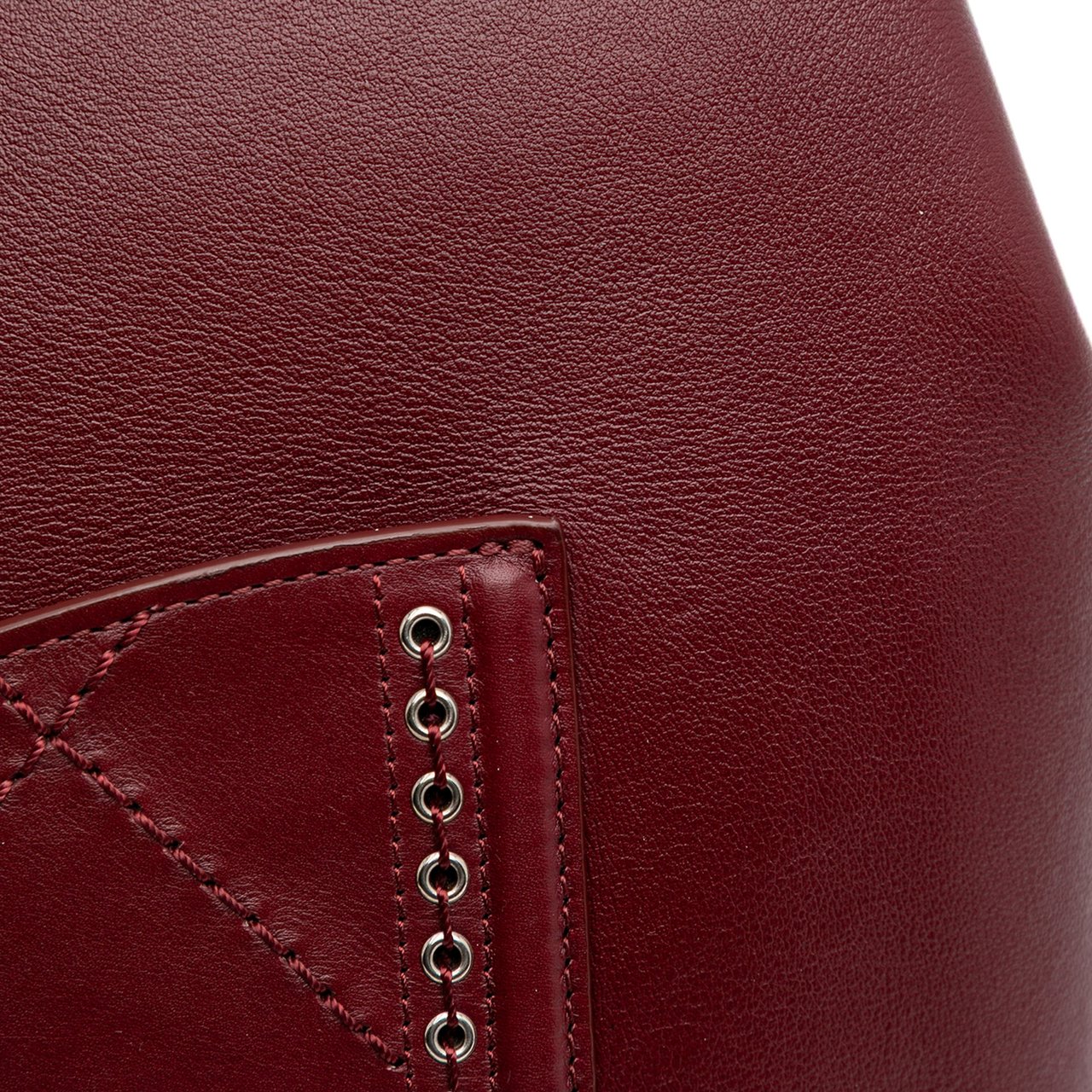 Chanel Large Calfskin Coco Eyelets Shopping Tote Rood