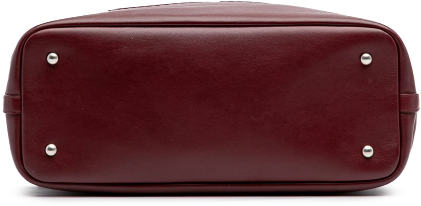 Chanel Large Calfskin Coco Eyelets Shopping Tote Rood