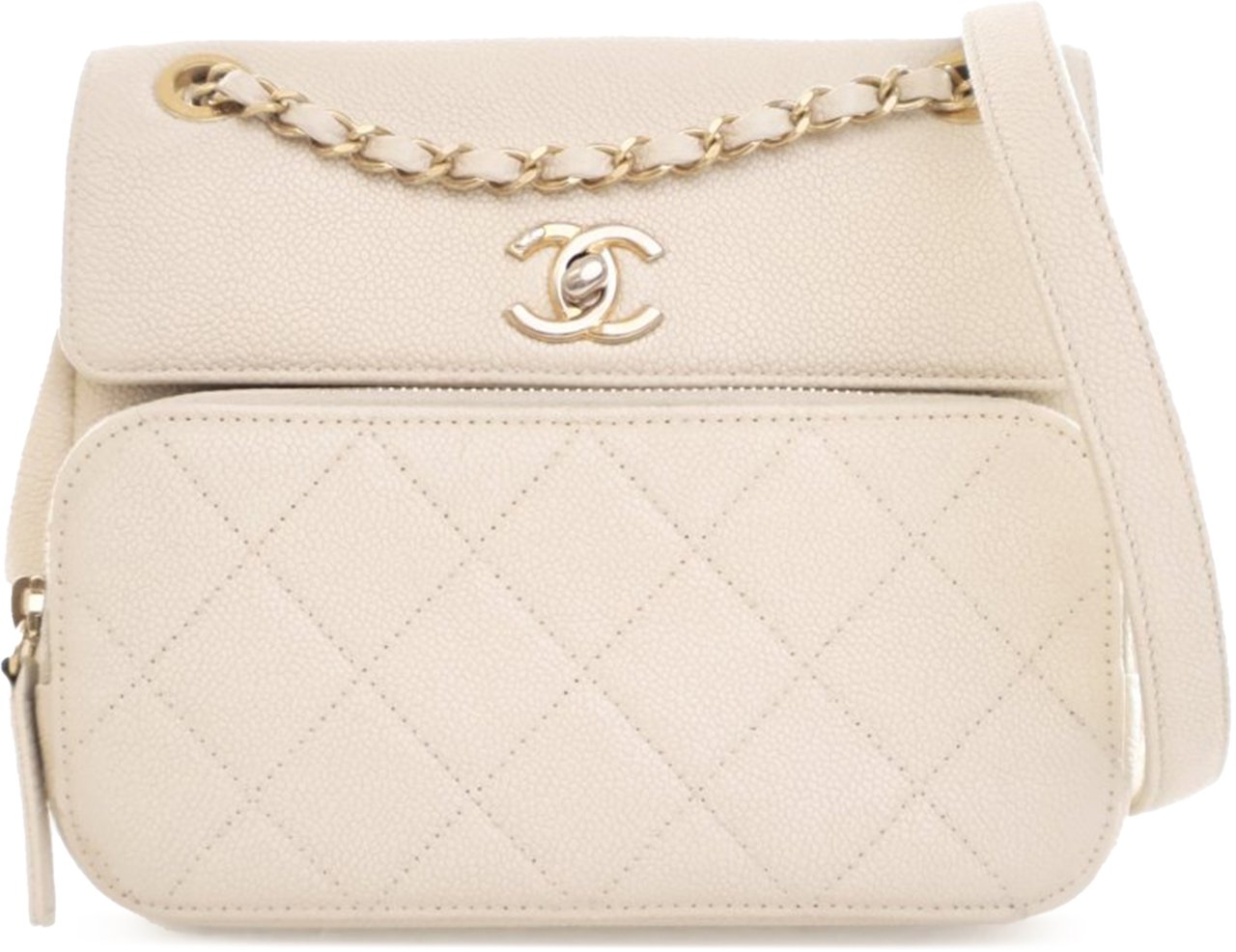 Chanel Caviar Business Affinity Messenger Flap Wit