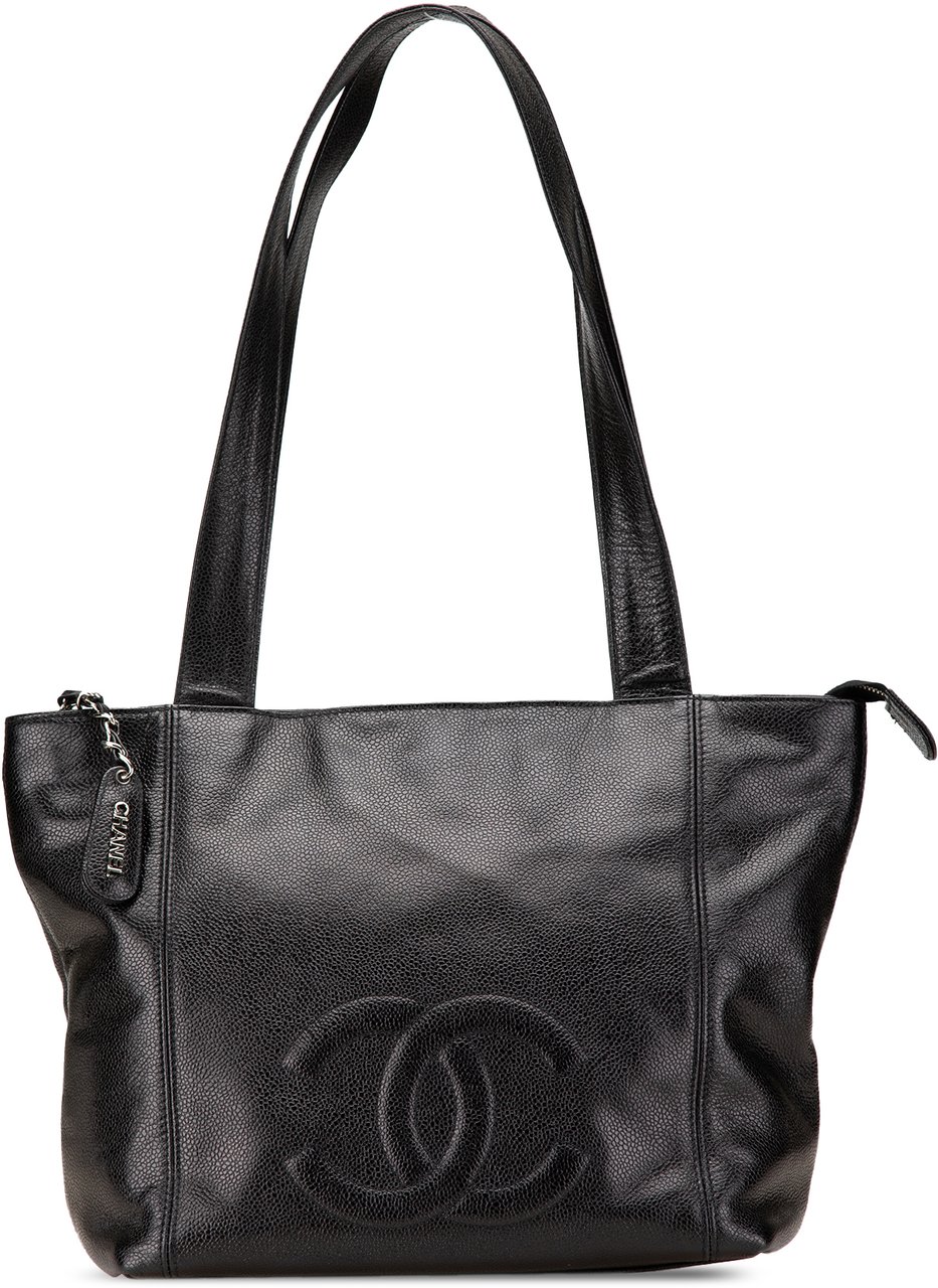 Chanel CC Caviar Tote Zwart