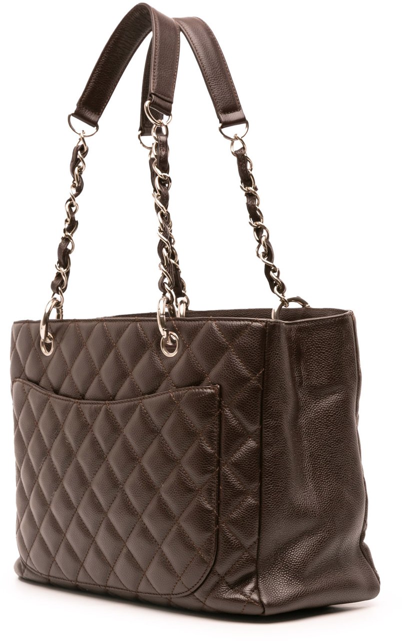 Chanel Caviar Grand Shopping Tote Bruin