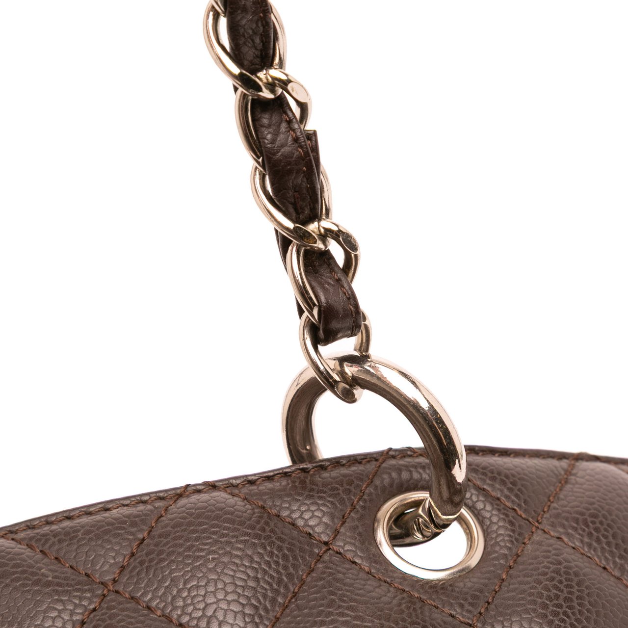 Chanel Caviar Grand Shopping Tote Bruin