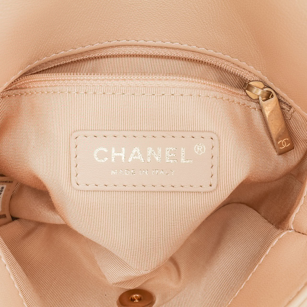 Chanel Small Quilted Lambskin CC Coin Flap Bruin
