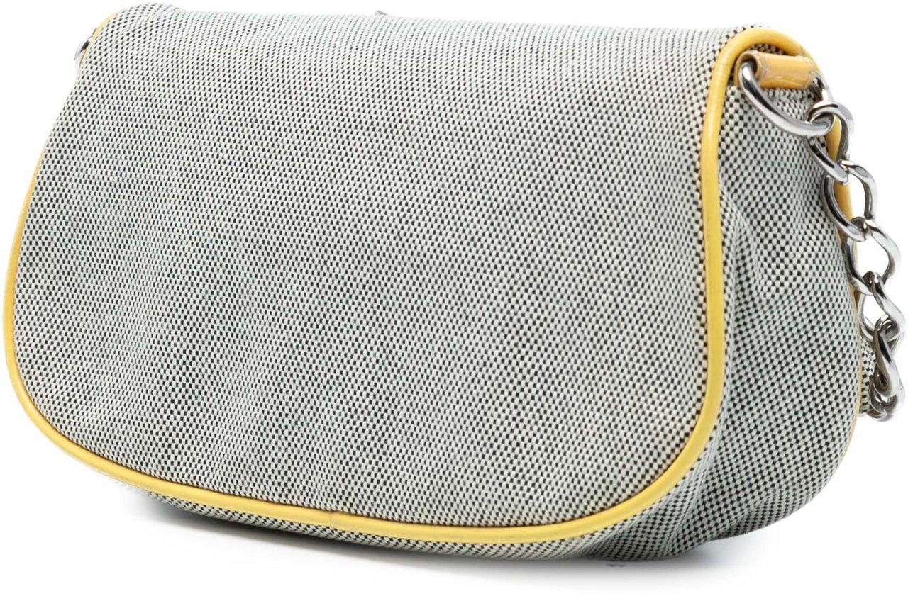 Chanel Canvas CC Camellia No. 5 Shoulder Bag Grijs