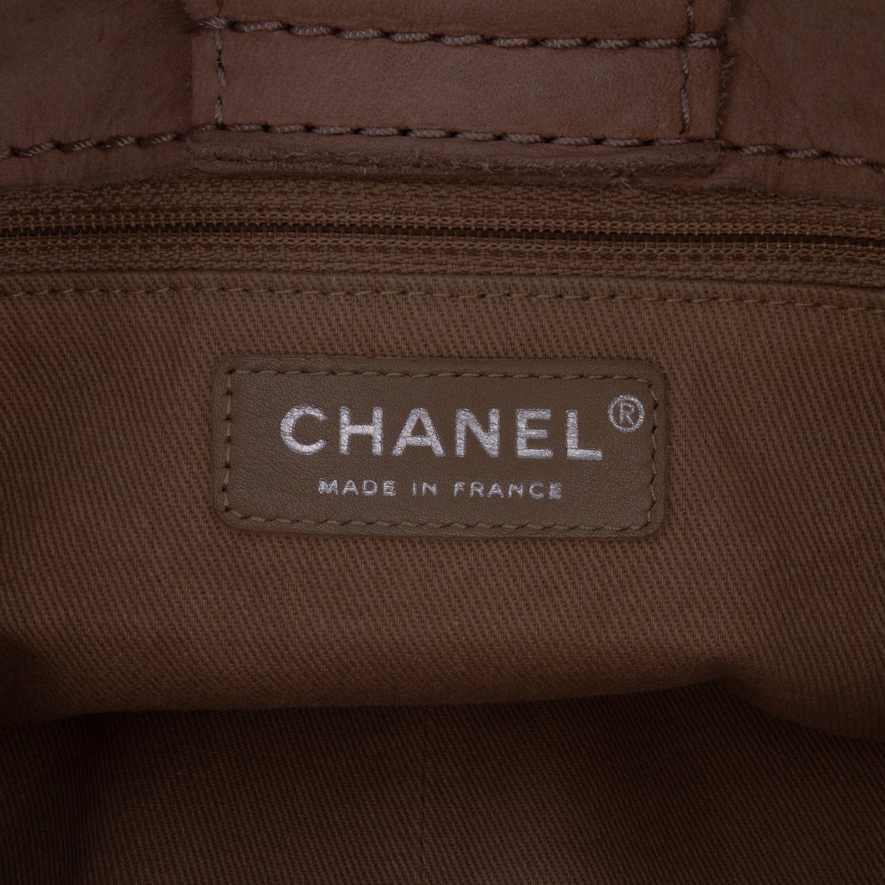 Chanel Calfskin Stitched Highlander Messenger Bag Bruin