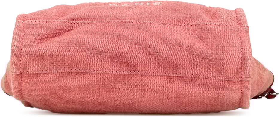 Chanel Mini Mixed Fibers Deauville Tote Rood