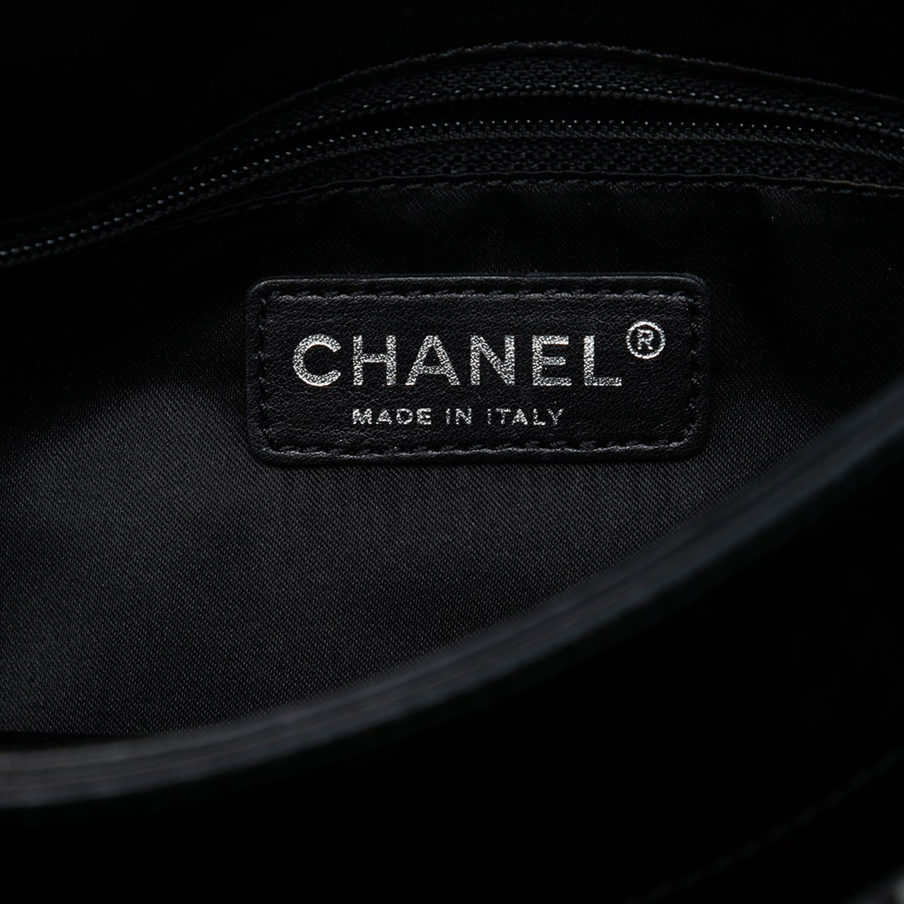 Chanel Large Tweed and Sequin Icons 3 Accordion Flap Zwart