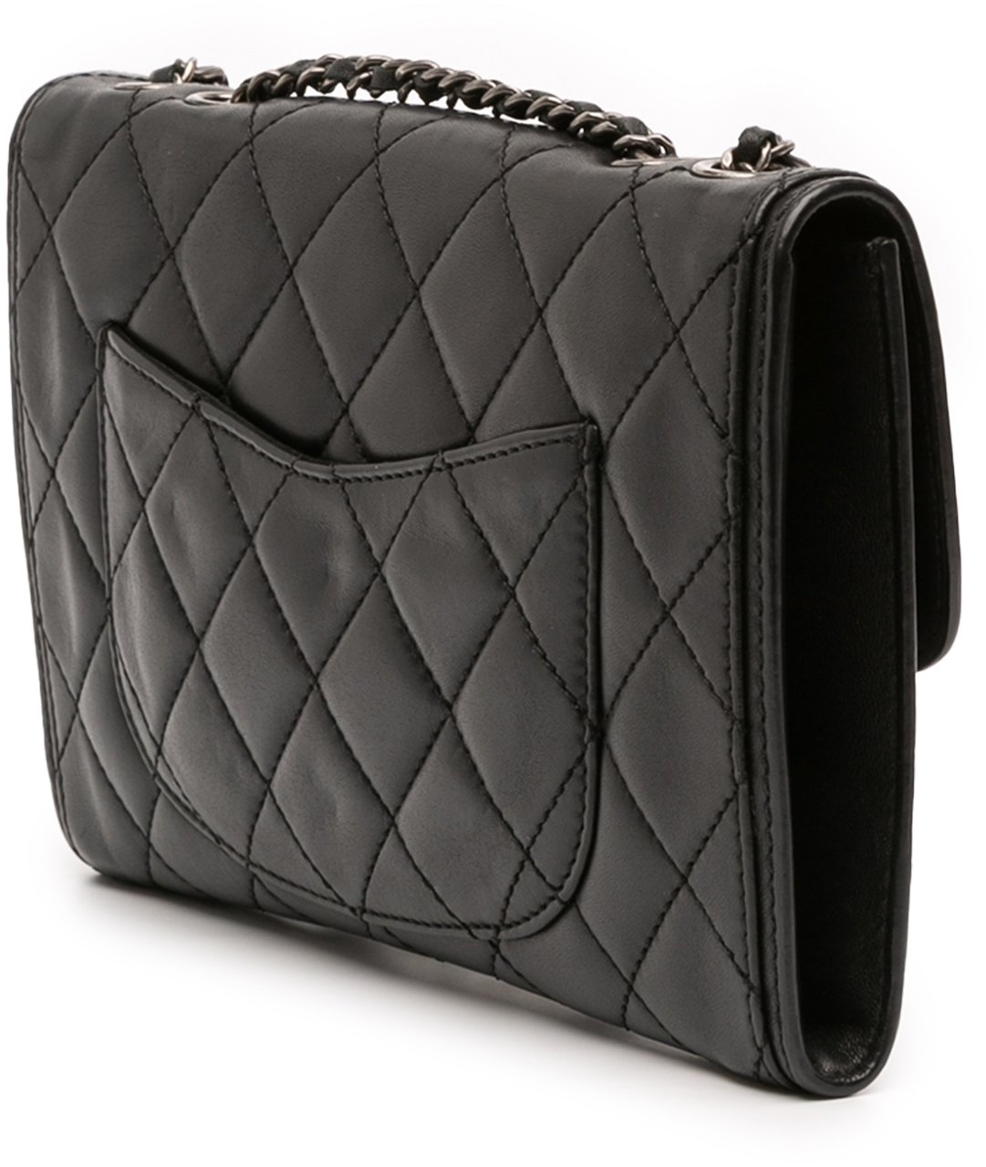 Chanel Small Quilted Lambskin Citizen Zip Flap Zwart