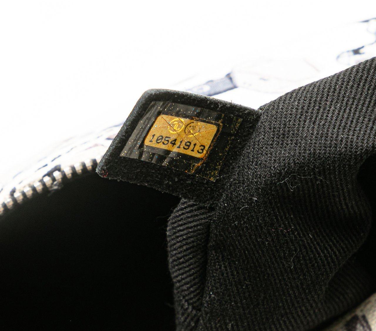 Chanel Printed Canvas Coco Airline Handbag Wit