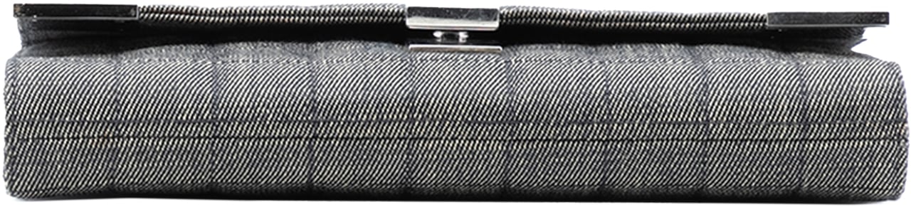 Chanel CC Choco Bar Denim Chain Flap Grijs