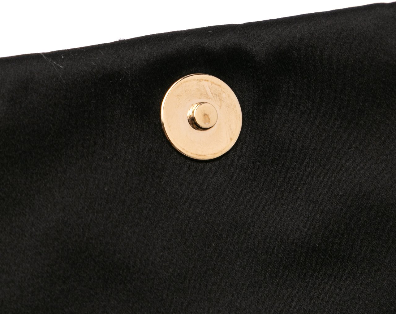Chanel CC Quilted Satin Butterfly Chain Clutch Zwart