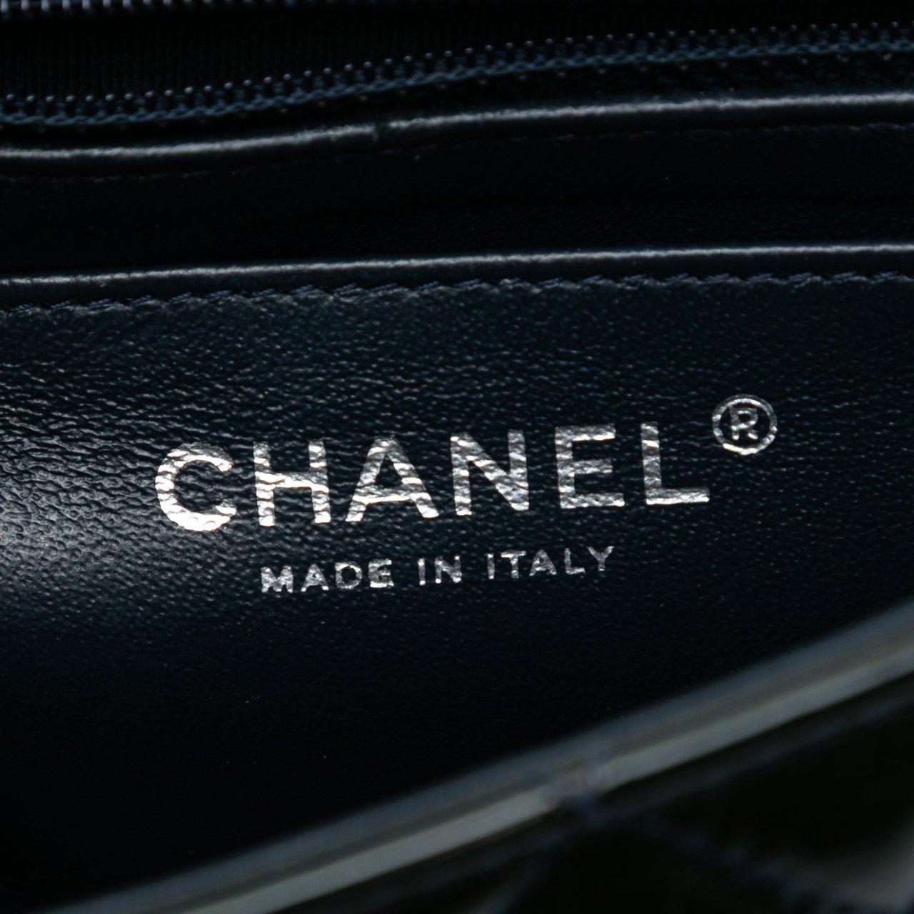 Chanel Mini Rectangular Classic Patent Single Flap Zwart